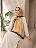 Lavin Floral Pattern Scarf Series Yellow