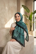 Lavin Floral Pattern Scarf Series Emerald