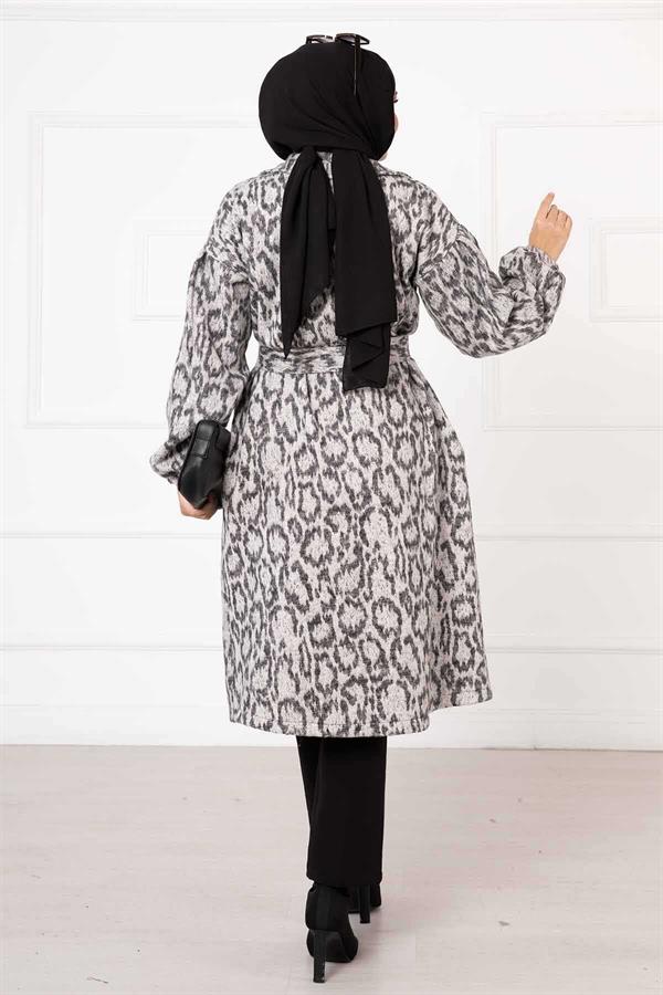 Leopard Patterned Cashmere -3