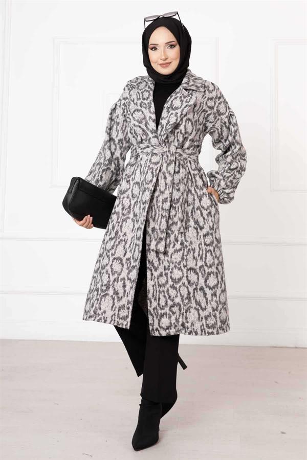 Leopard Patterned Cashmere -3