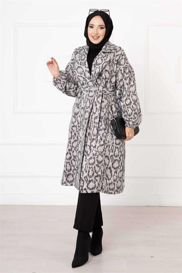 Leopard Patterned Cashmere -3
