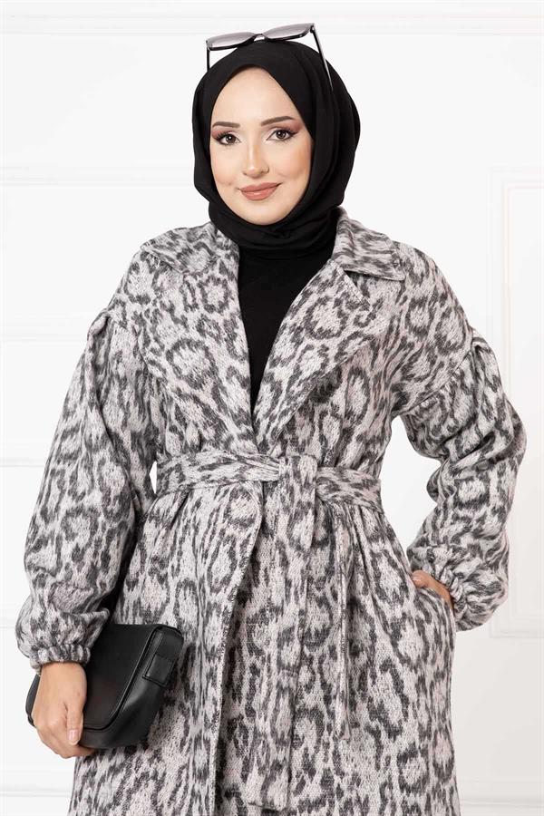 Leopard Patterned Cashmere -3