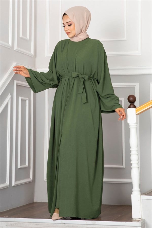 Leyli Hijab Abaya 2 Piece Set Khaki