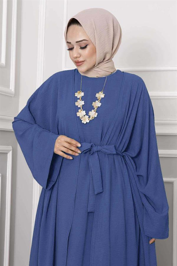 Leyli Hijab Abaya Set Indigo