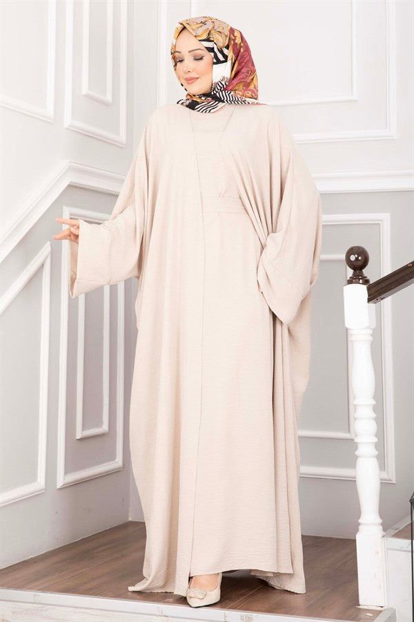 Leyli Hijab Abaya Set Cream