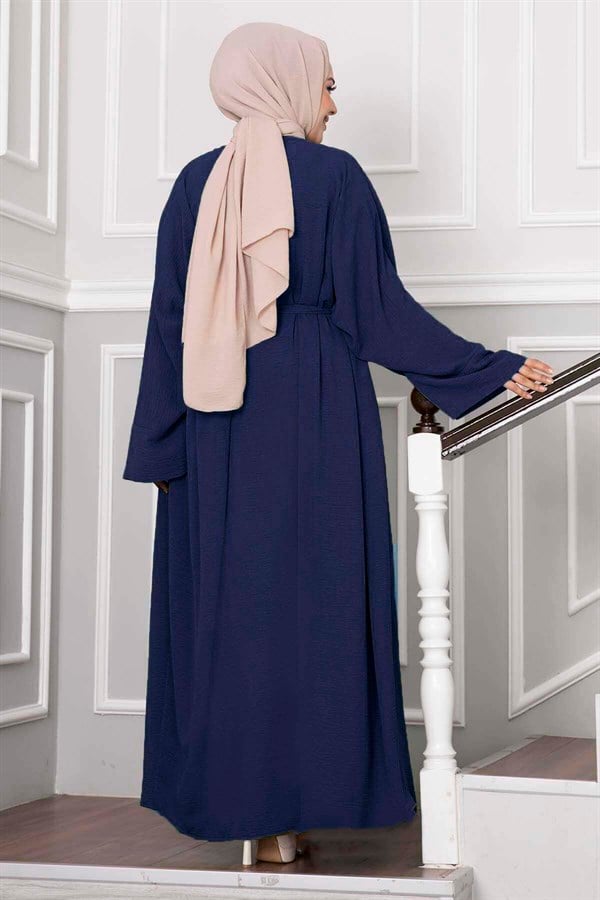 Leyli Hijab Abaya 2 Piece Set Navy Blue