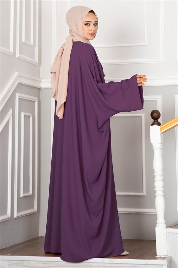 Leyli Hijab Abaya 2 Piece Set, Plum