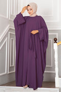 Leyli Hijab Abaya 2 Piece Set, Plum