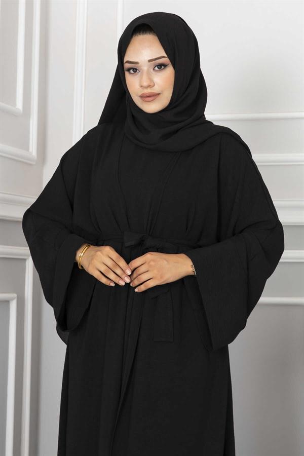Leyli Hijab Abaya 2 Piece Set Black