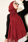 Liora Cotton Scarf Burgundy -83