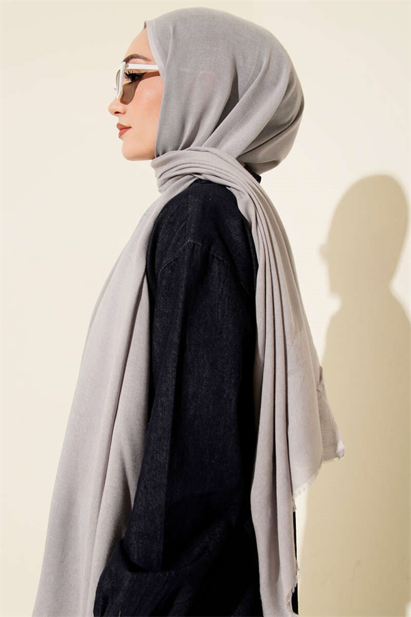 Liora Cotton Scarf Grey -85