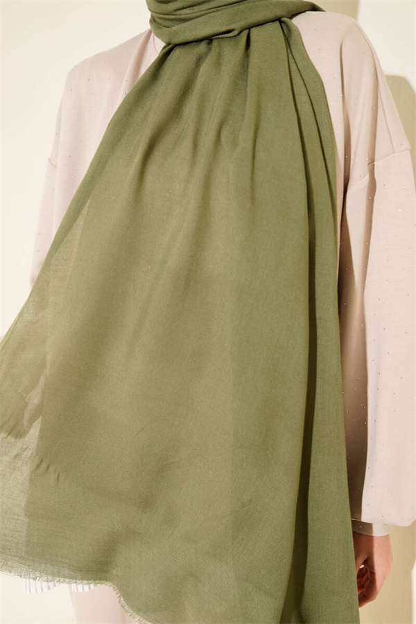 Liora Cotton Scarf Khaki -61