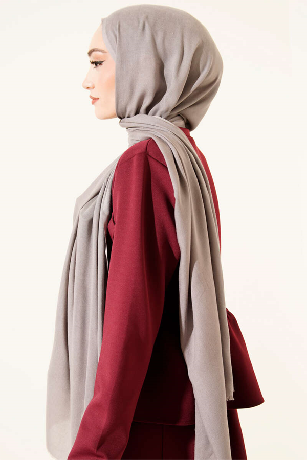 Liora Cotton Scarf, Slate Grey -44