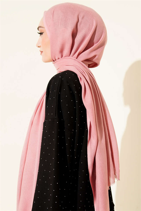Liora Cotton Scarf Pink -77