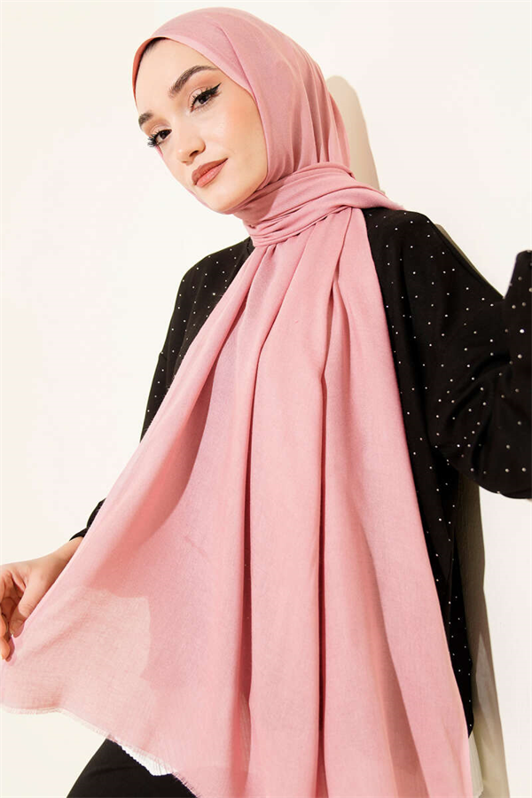 Liora Cotton Scarf Pink -77