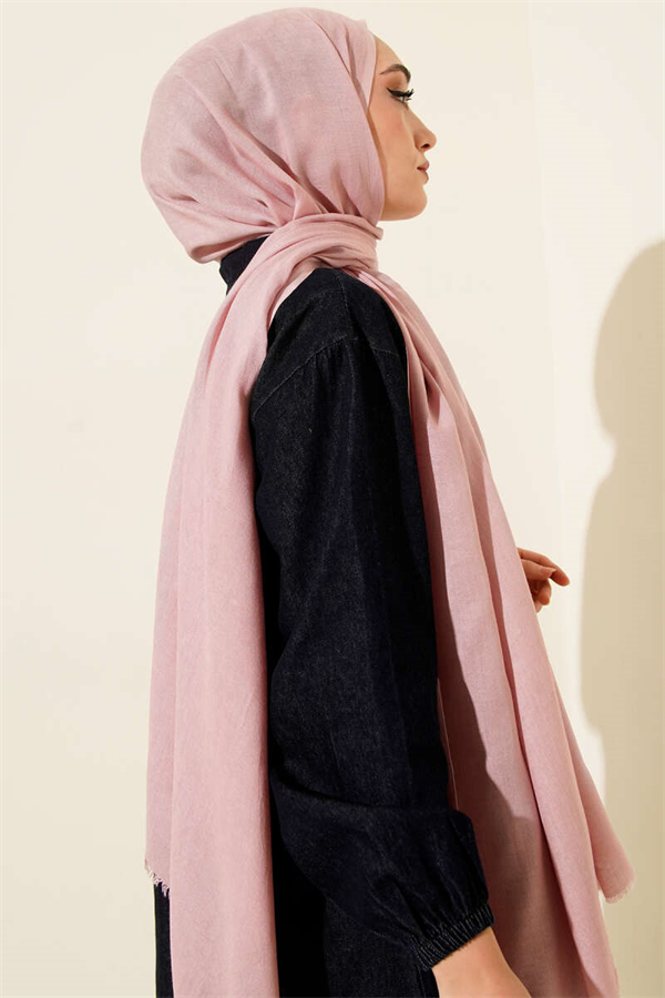 Liora Cotton Scarf Powder Pink -14