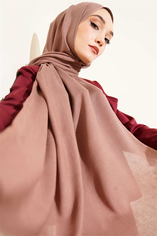 Liora Cotton Scarf Soft Coffee -78