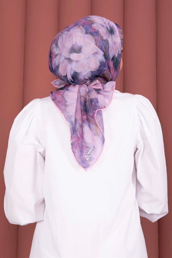 Lotus Flower Pattern Scarf Series Pink