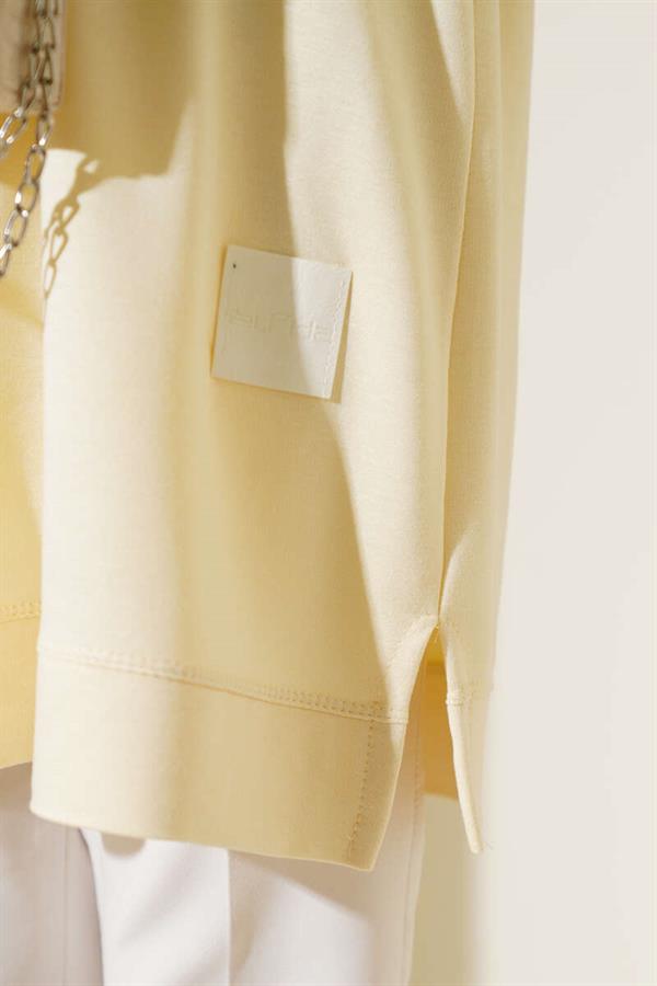 Loyşa Embroidered Basic Tunic Yellow