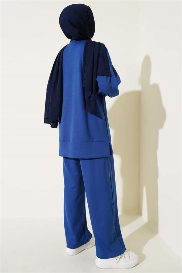 Loyşa Garni Striped 2 Piece Set Indigo