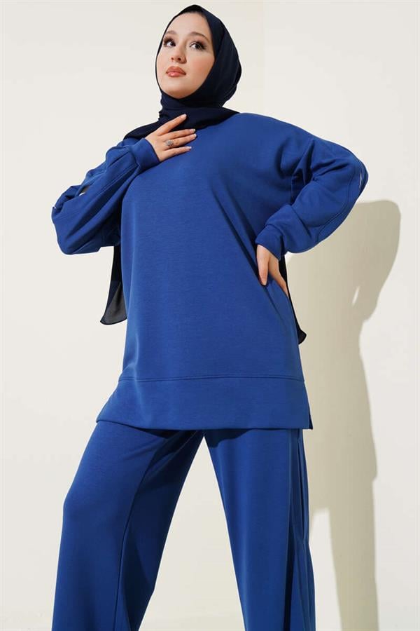 Loyşa Garni Striped 2 Piece Set Indigo