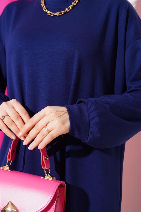 Loysha Casual Dress Navy Blue
