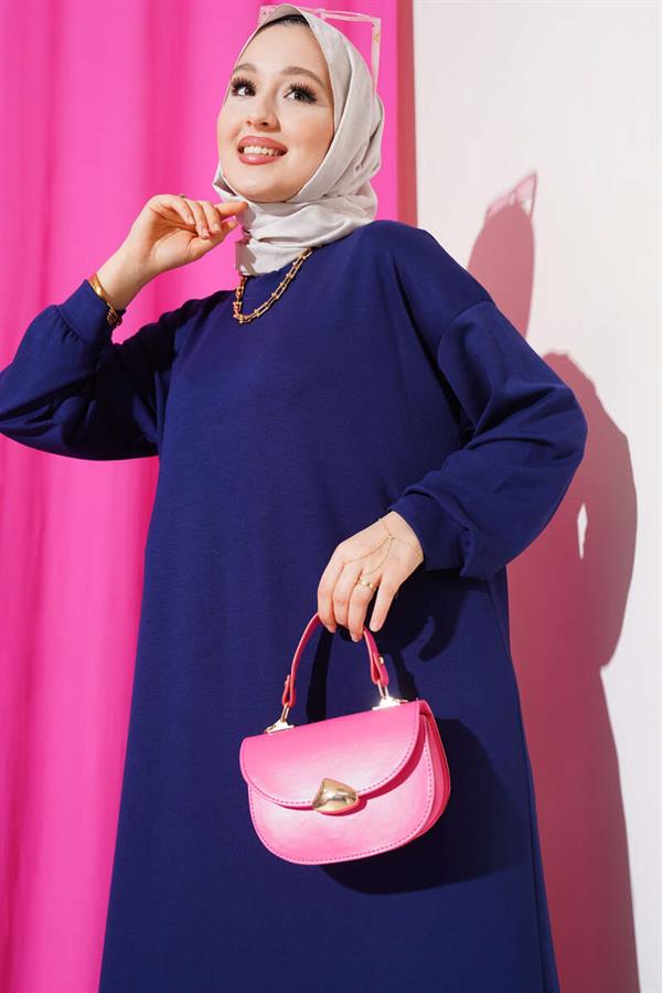 Loysha Casual Dress Navy Blue