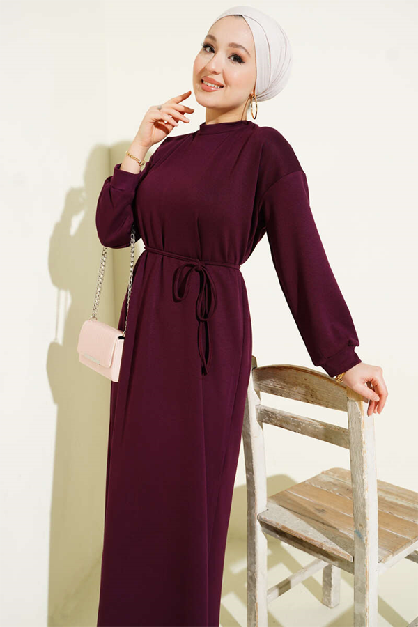 Loisha Loose Dress, Plum