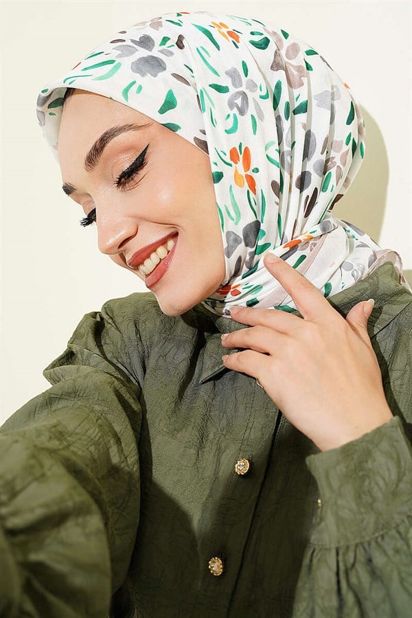 Lumea Patterned Soft Scarf Beige