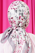 Lumea Patterned Soft Scarf Grey