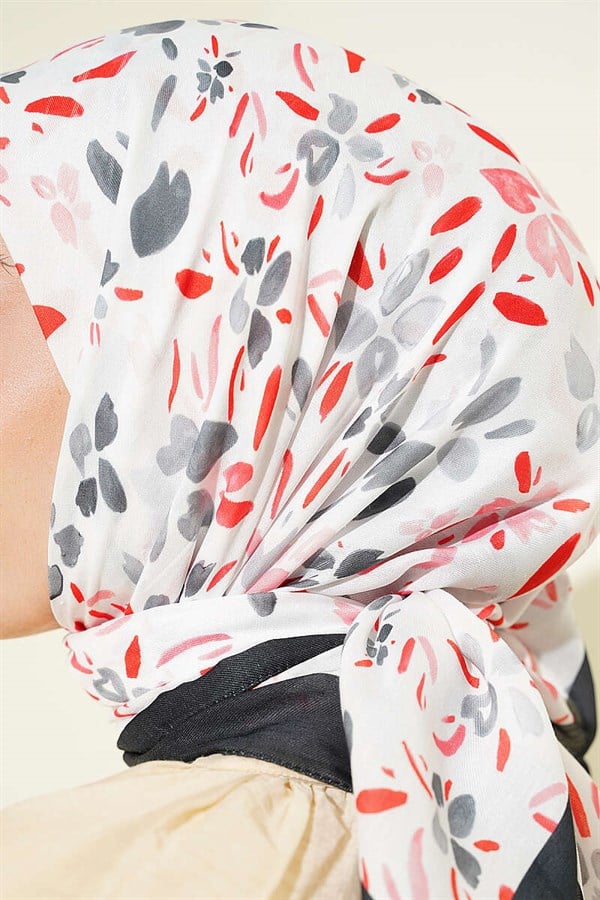 Lumea Patterned Soft Scarf Black