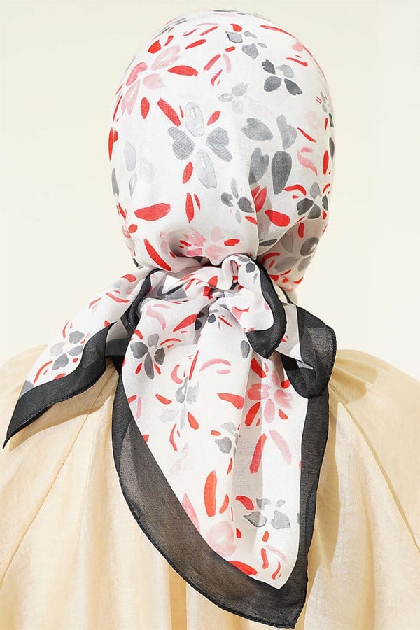 Lumea Patterned Soft Scarf Black