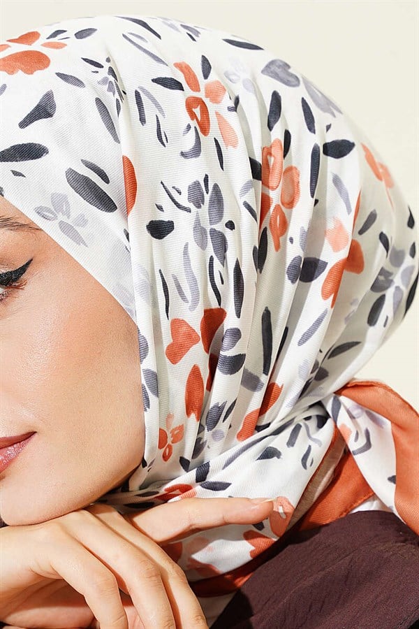 Lumea Patterned Soft Scarf, Tan