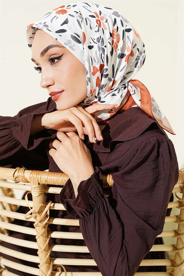 Lumea Patterned Soft Scarf, Tan