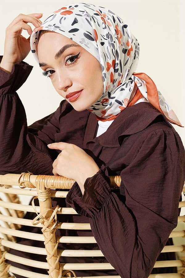 Lumea Patterned Soft Scarf, Tan