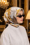 Luxury Chain Detail Scarf Series Grey