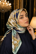 Luxury Chain Detail Scarf Series Khaki