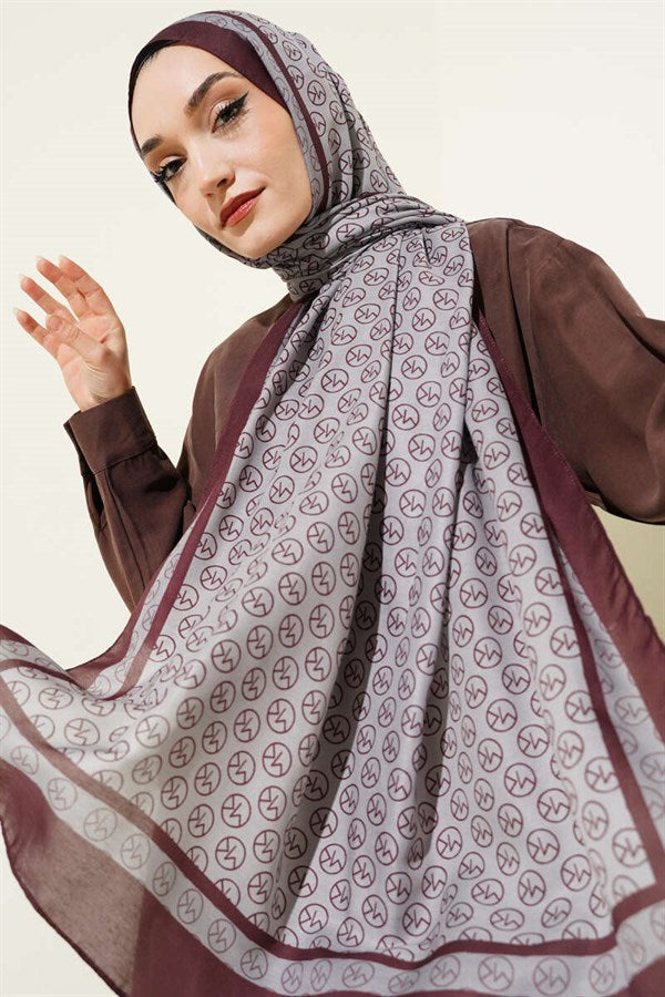 MK Desen Liva Modal Burgundy Grey