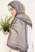 MK Pattern Liva Modal Slate Grey