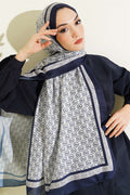 MK Pattern Liva Modal Navy Beige