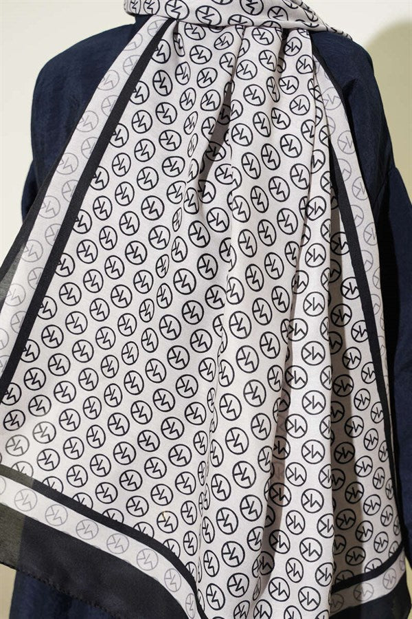 MK Pattern Liva Modal Black Beige