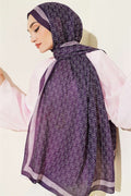MK Pattern Liva Modal Black Purple