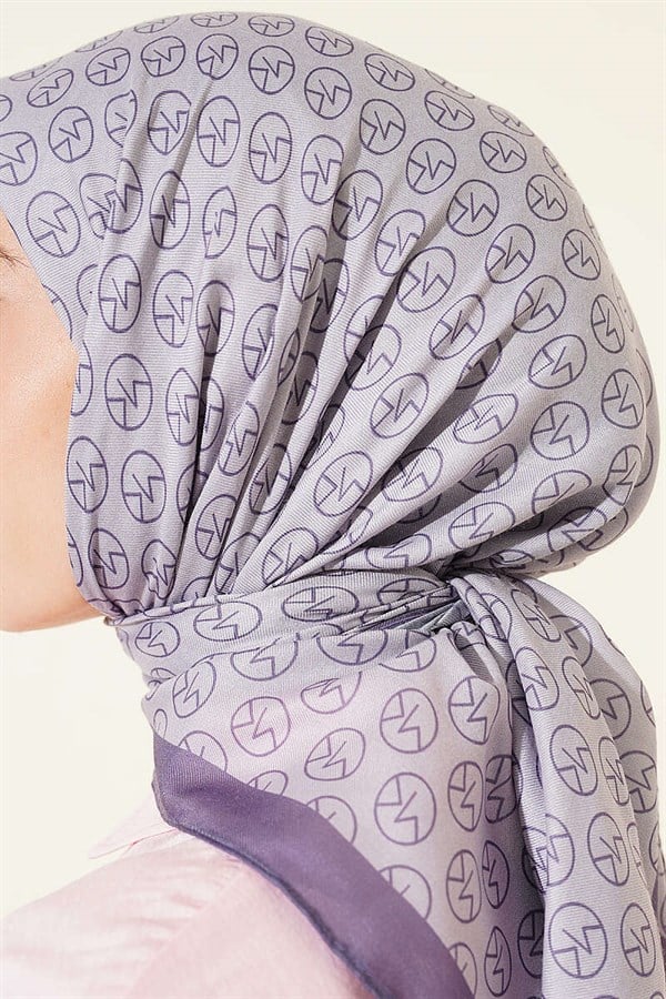 MK Pattern Soft Scarf Lavender