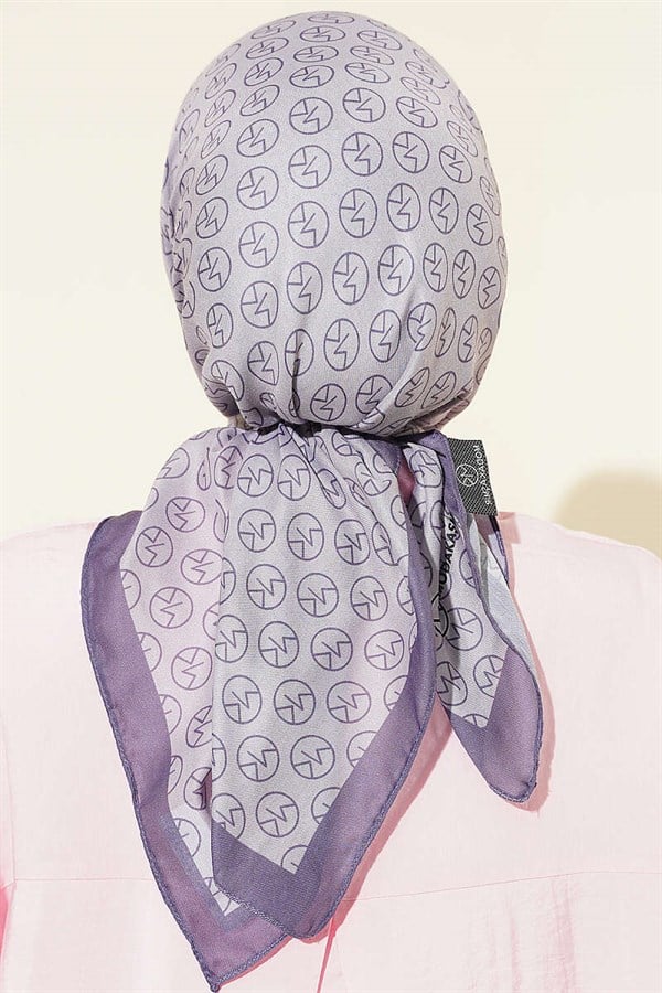 MK Pattern Soft Scarf Lavender