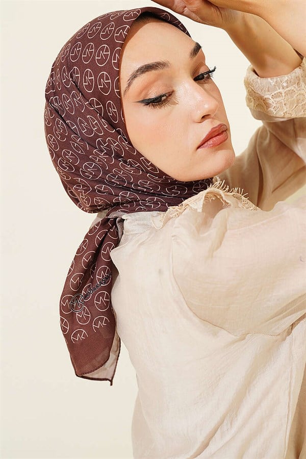 MK Pattern Soft Scarf Earth