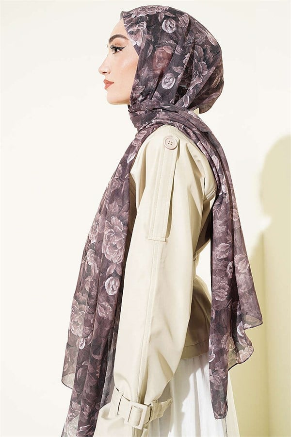 Magnolia Series Soft Shawl Dark Brown
