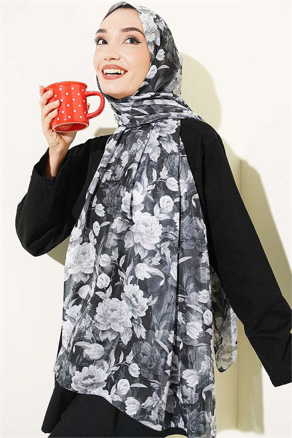 Magnolia Series Soft Shawl Anthracite