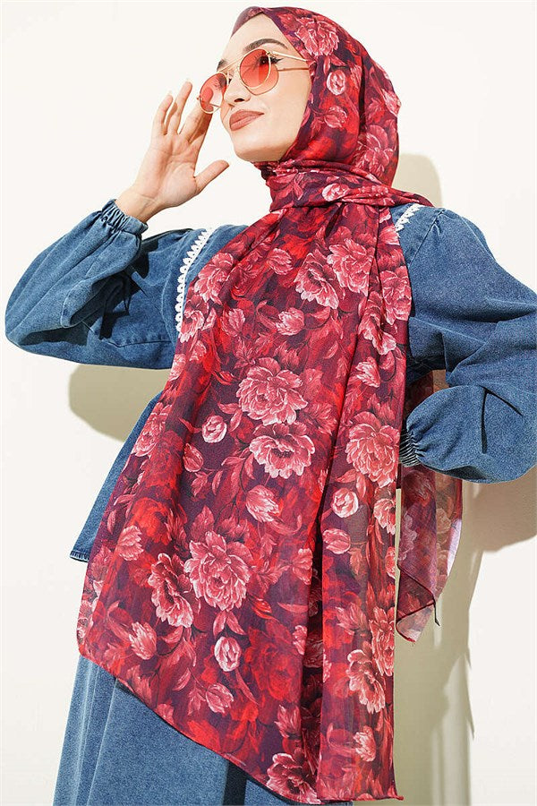 Magnolia Series Soft Scarf Burgundy