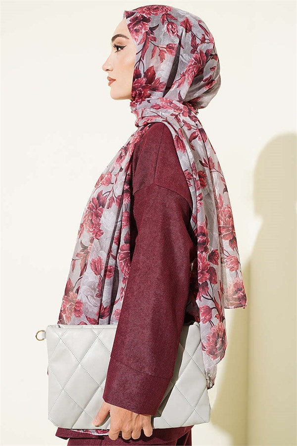 Magnolia Series Soft Shawl Burgundy Mink