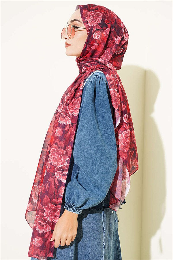 Magnolia Series Soft Scarf Burgundy
